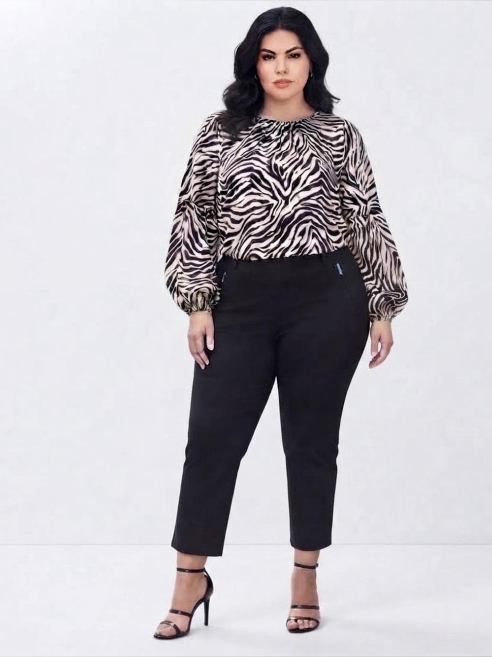 Calvin Klein Black Suit Zippered Women's Pants